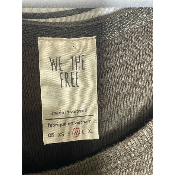 We The Free Olive Green Ribbed Hinsley Blouse Size M - Picture 2 of 4